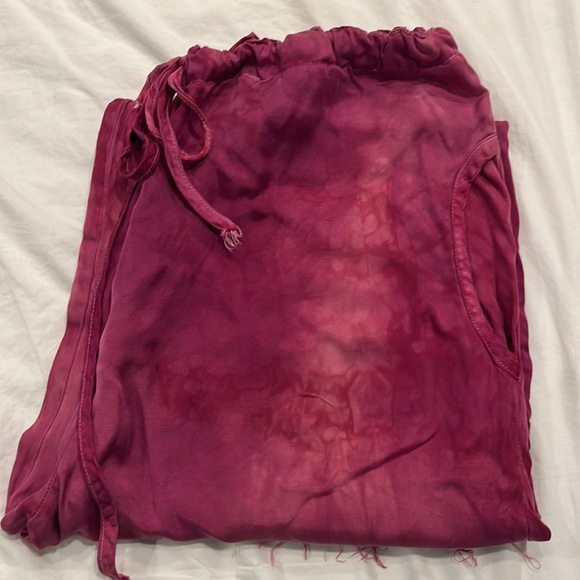 Love Tanjane cozy, drawstring cropped raw edge hem pants! - Picture 3 of 4